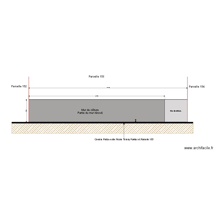 Mur Maman. Plan de 0 pièce et 0 m2