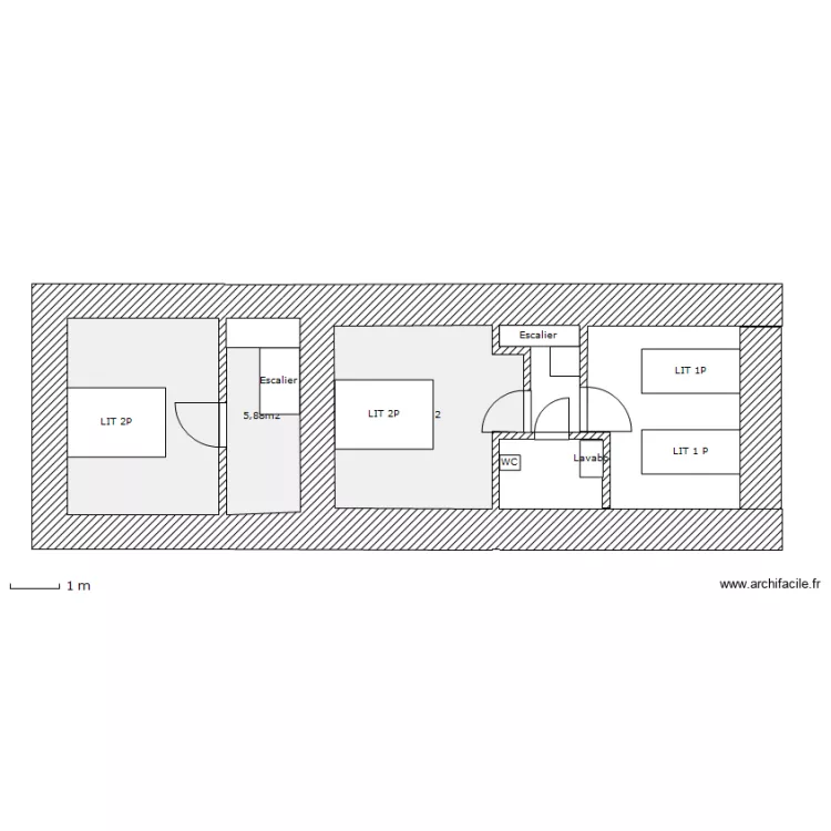 KERSUGAL BIHAN ETAGE. Plan de 