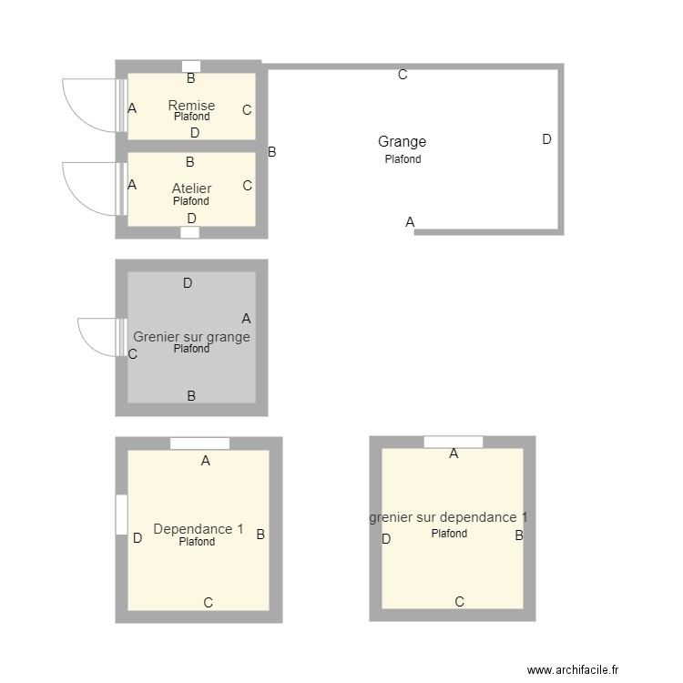 dependances declaude. Plan de 0 pièce et 0 m2