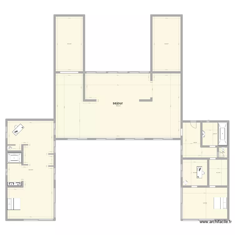 chambre alexandre. Plan de 