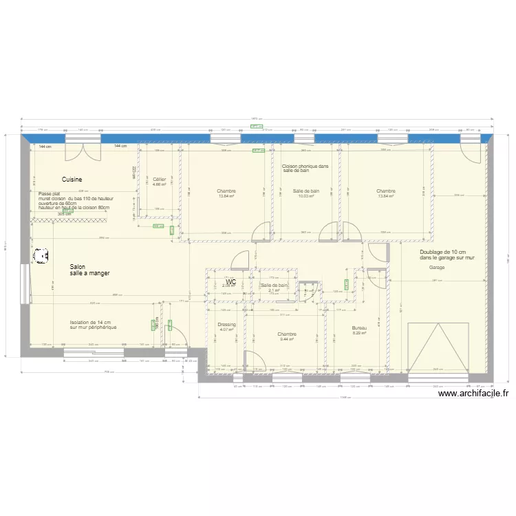 plan pour plaquiste nouveau cotation. Plan de 