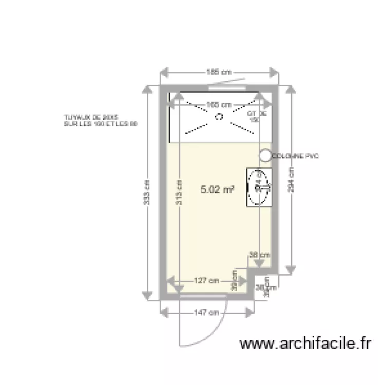 LEDOUX JP LE PORTEL . Plan de 
