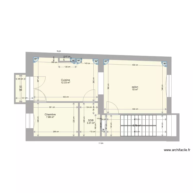 Anatole France 4ème étage duplex 1. Plan de Anatole France 4ème étage duplex 1. Plan de