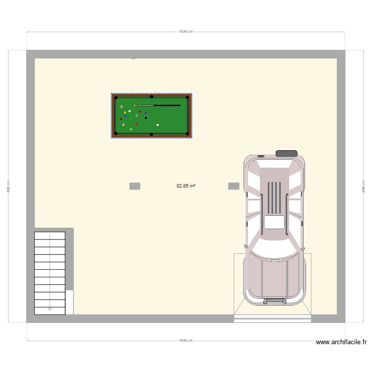 sous sol. Plan de 0 pièce et 0 m2
