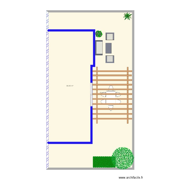 Terrasse. Plan de 0 pièce et 0 m2