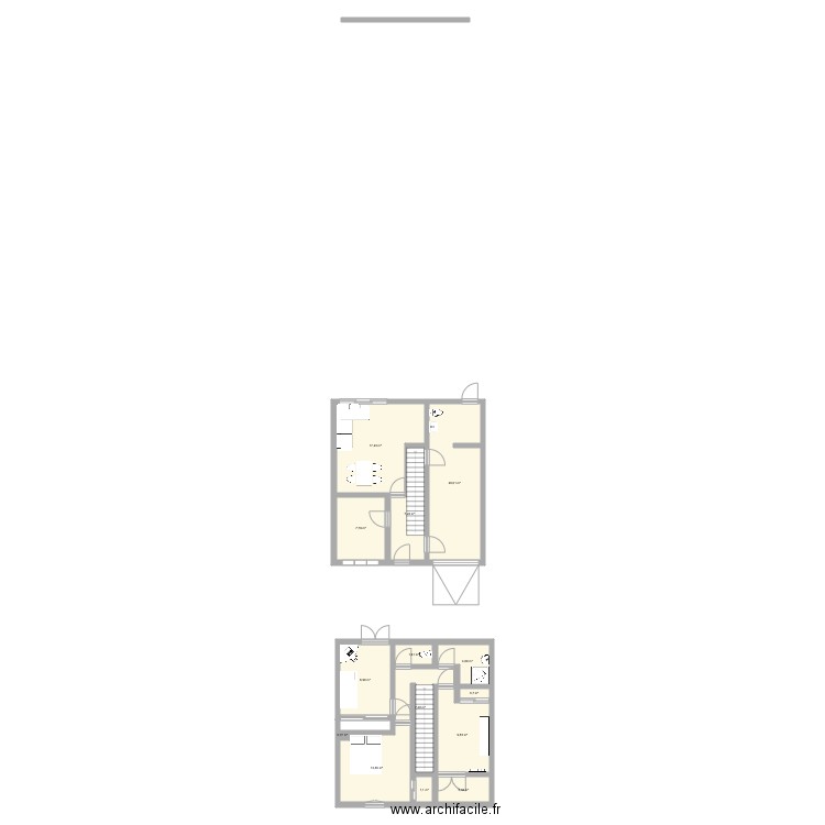 Maison Pinsaguel. Plan de 14 pièces et 102 m2