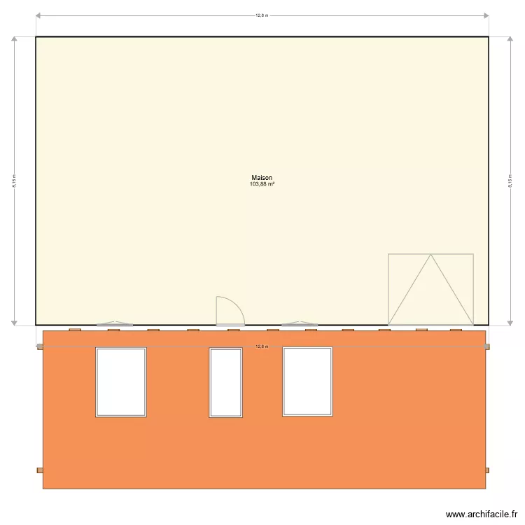 maison Bilal. Plan de 