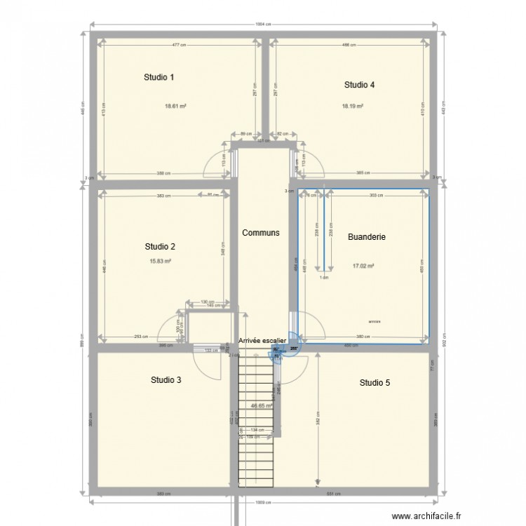 1er étage Enedis. Plan de 0 pièce et 0 m2