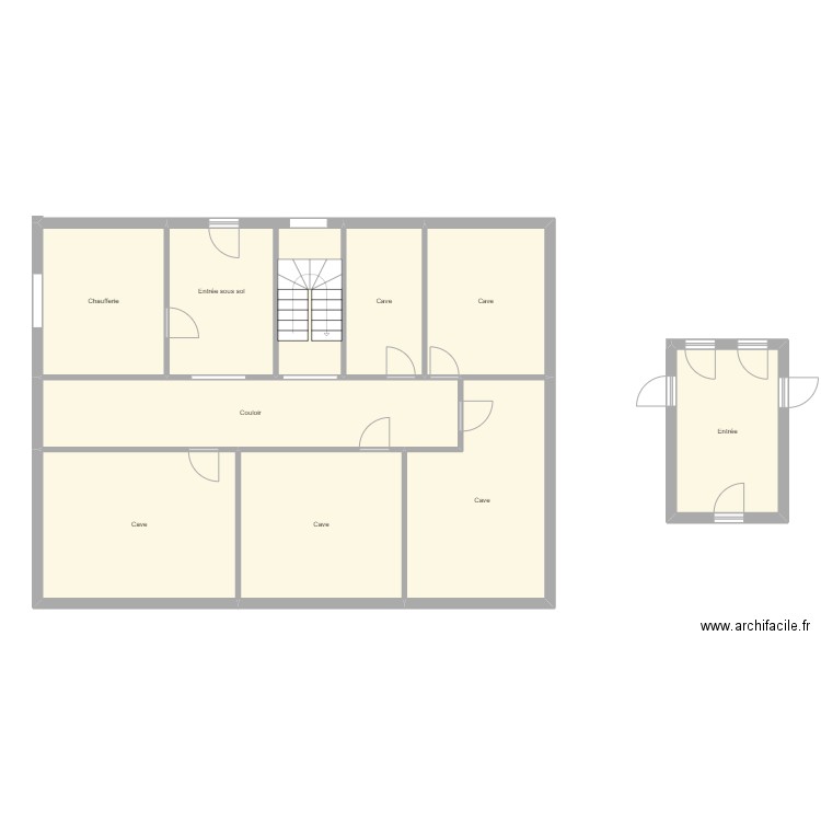 Croquis MITTELBRONN. Plan de 9 pièces et 139 m2