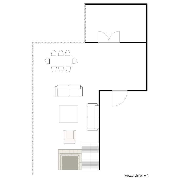 SALON PAYBACK. Plan de 1 pièce et 123 m2