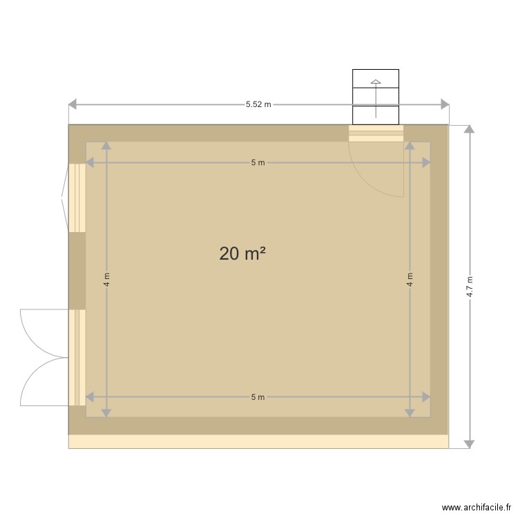 Piece. Plan de 0 pièce et 0 m2