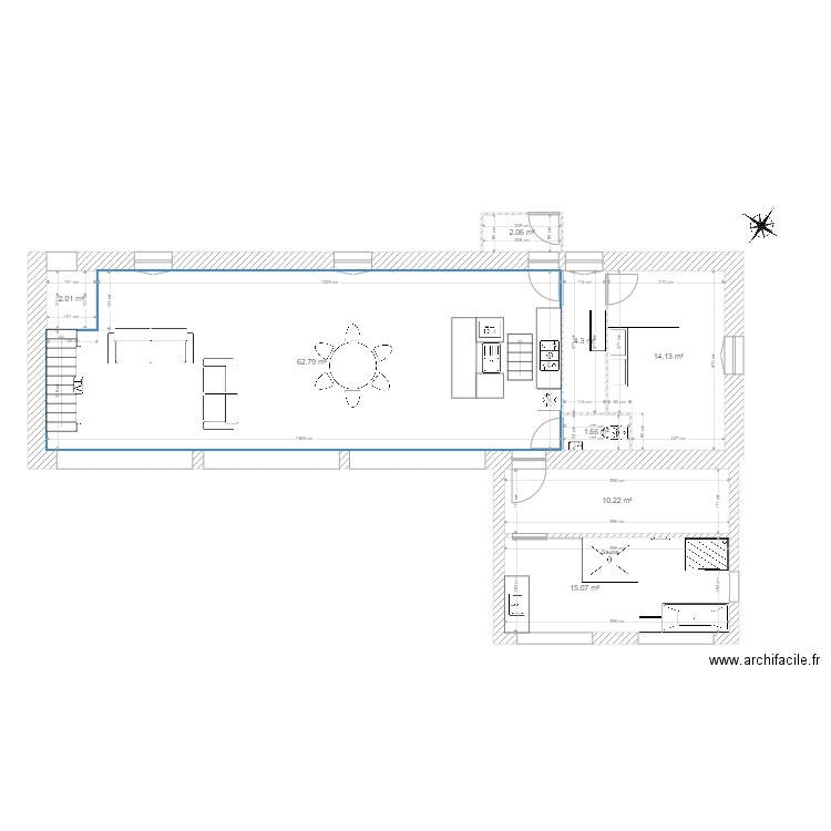Breurey V1. Plan de 8 pièces et 112 m2