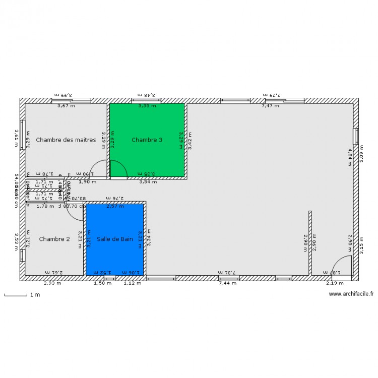 Plan de maison 1. Plan de 0 pièce et 0 m2