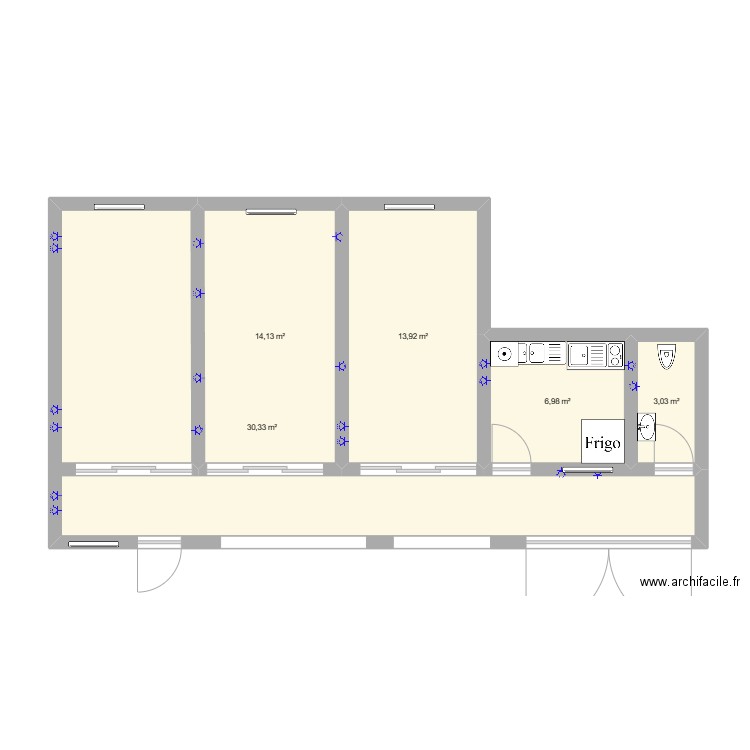 RDC La Fontaine Commerce. Plan de 0 pièce et 0 m2