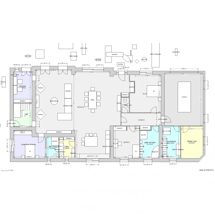 tres grd changement. Plan de 0 pièce et 0 m2