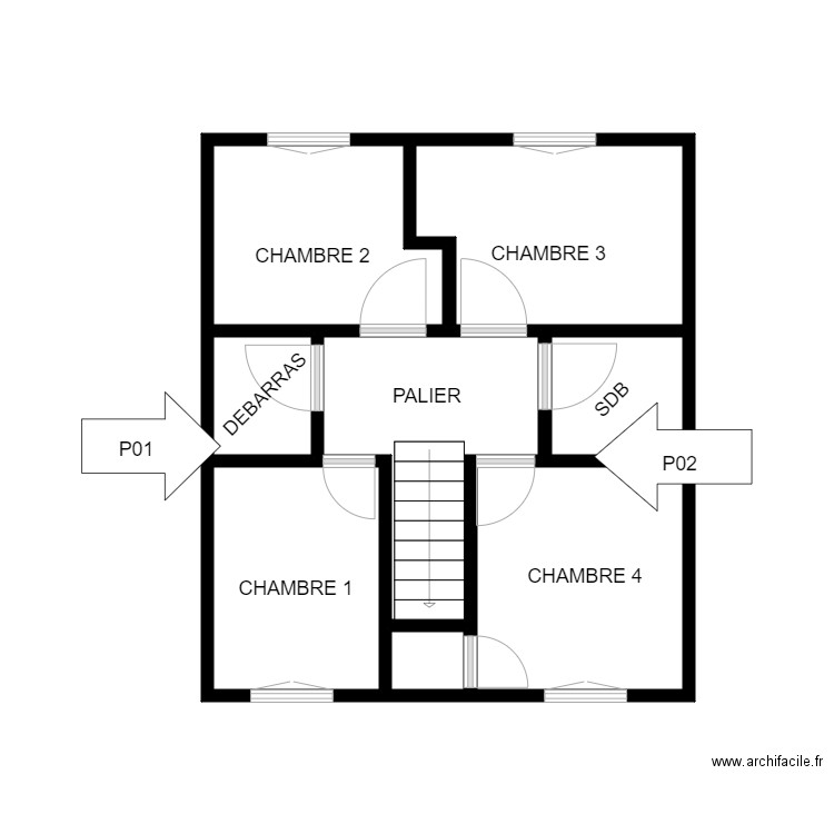 15 KOENING. Plan de 7 pièces et 35 m2