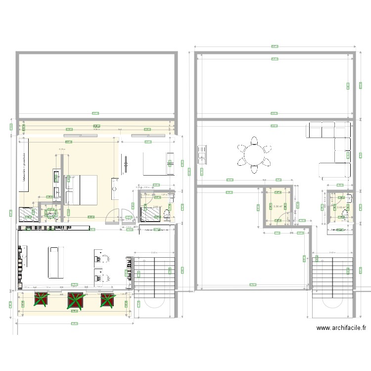 Projet maison AR 1e. Plan de 0 pièce et 0 m2
