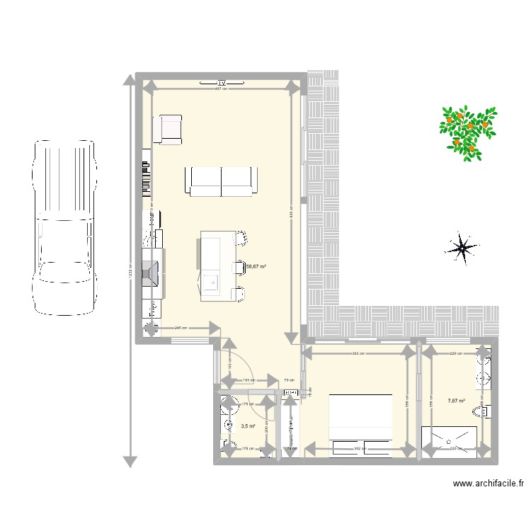 Mho kaz. Plan de 0 pièce et 0 m2