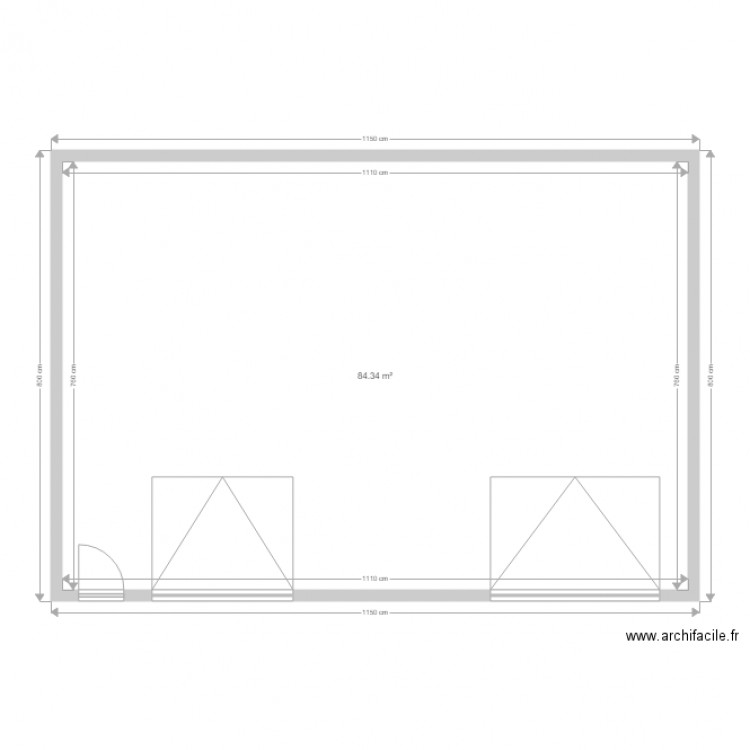 garagee. Plan de 0 pièce et 0 m2