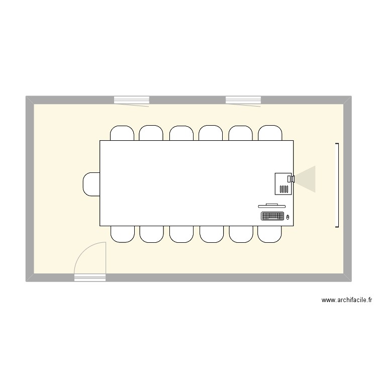 Salle comité renseignement. Plan de 0 pièce et 0 m2