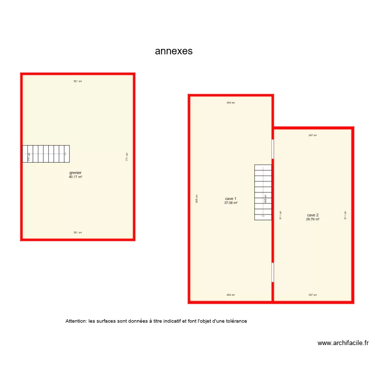 bi3265 annexes. Plan de 