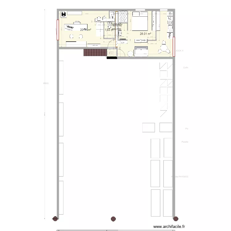 Bureau Studio Caulins 7 26 janv 2021. Plan de 