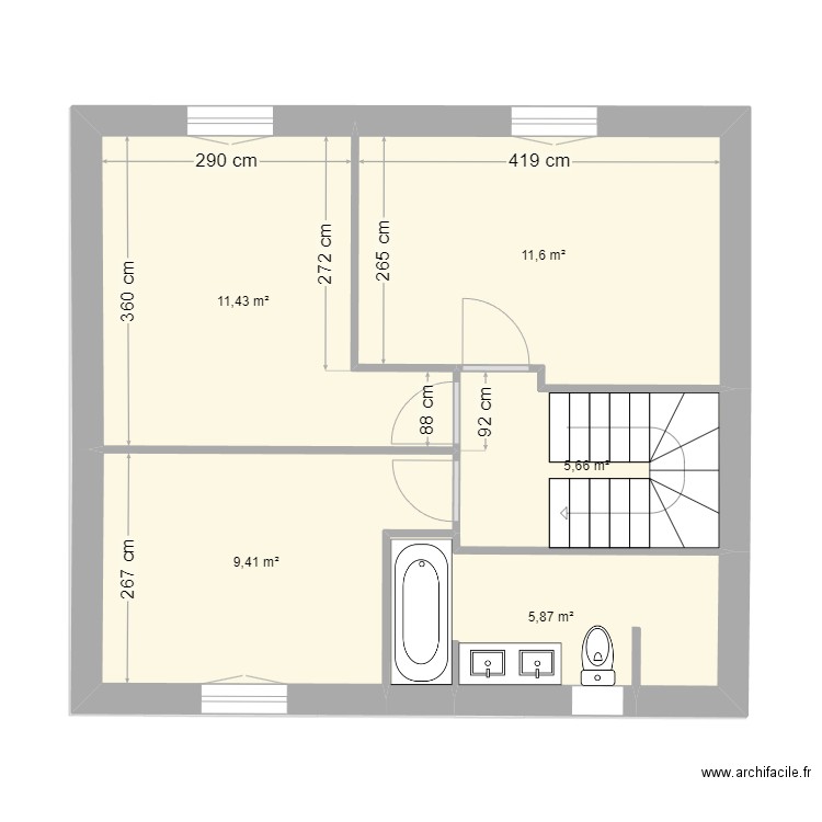 laurent century 21 2. Plan de 8 pièces et 89 m2