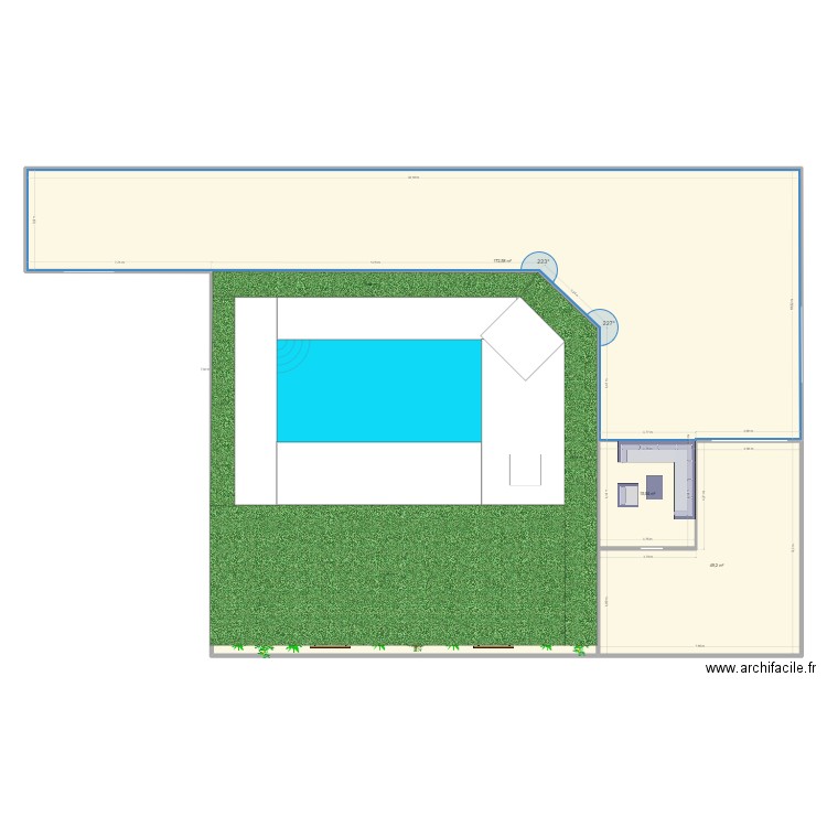 Etage ATP. Plan de 4 pièces et 459 m2