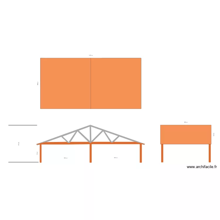 GALLETEAU GARAGE. Plan de 