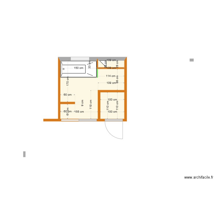 CANNES  SALLE DE BAIN. Plan de 0 pièce et 0 m2