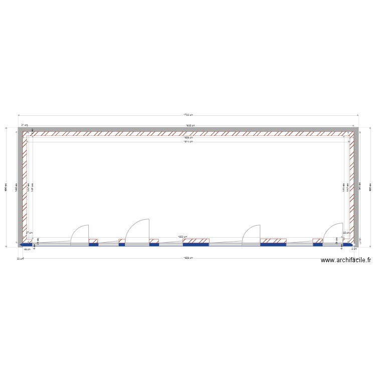 locronan sous sol modifié 3. Plan de 1 pièce et 86 m2