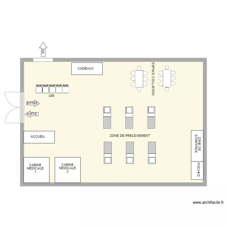 Mont-Sur-Marchienne - Petite Salle. Plan de 