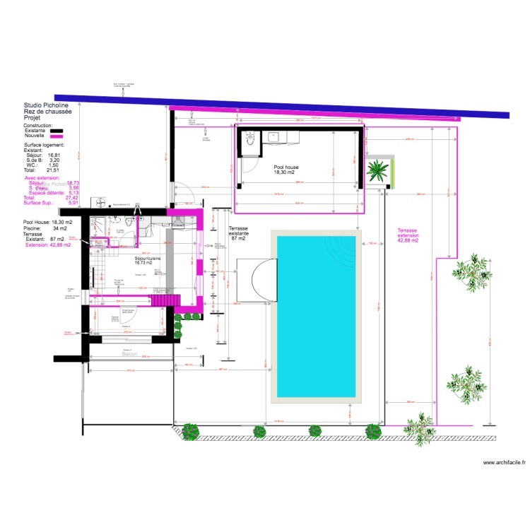 Studio Picholine Projet  03 18 2 &eacute;x&eacute;cution. Plan de 0 pièce et 0 m2