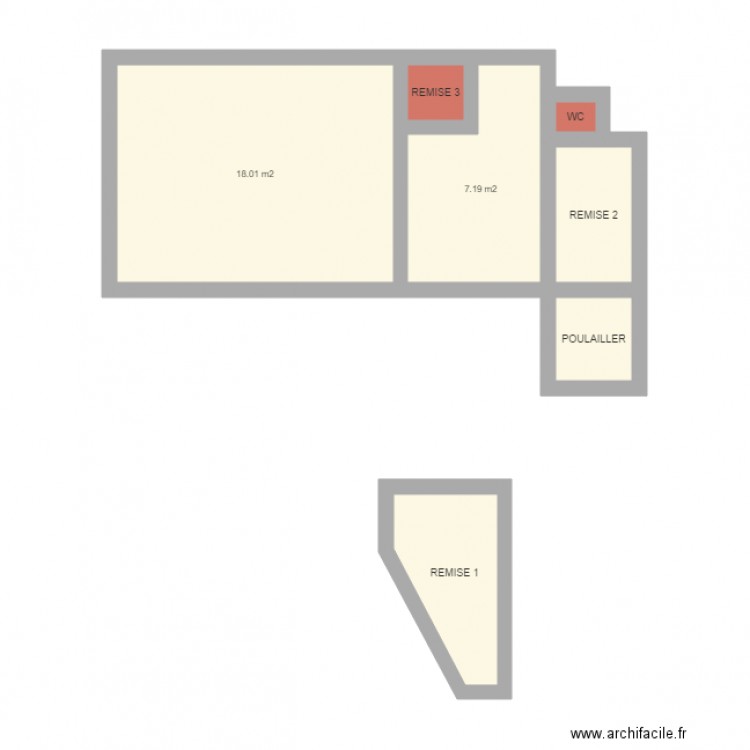 POUJAUD. Plan de 0 pièce et 0 m2