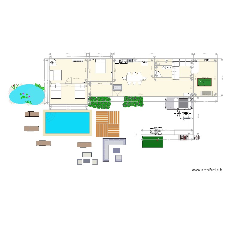 plan maison les tuches antoine. Plan de 0 pièce et 0 m2