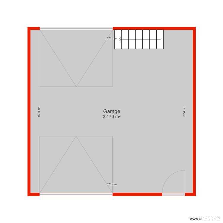 BI 5991 annexe garage côté. Plan de 0 pièce et 0 m2