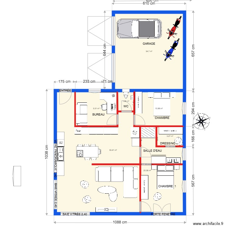 maison T. Plan de 0 pièce et 0 m2