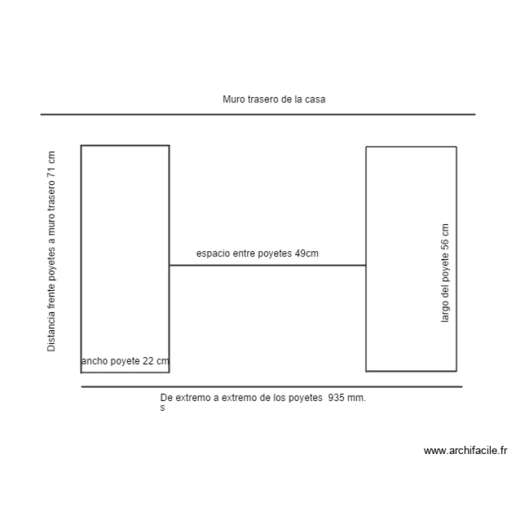 plano poyetes chimenea. Plan de 