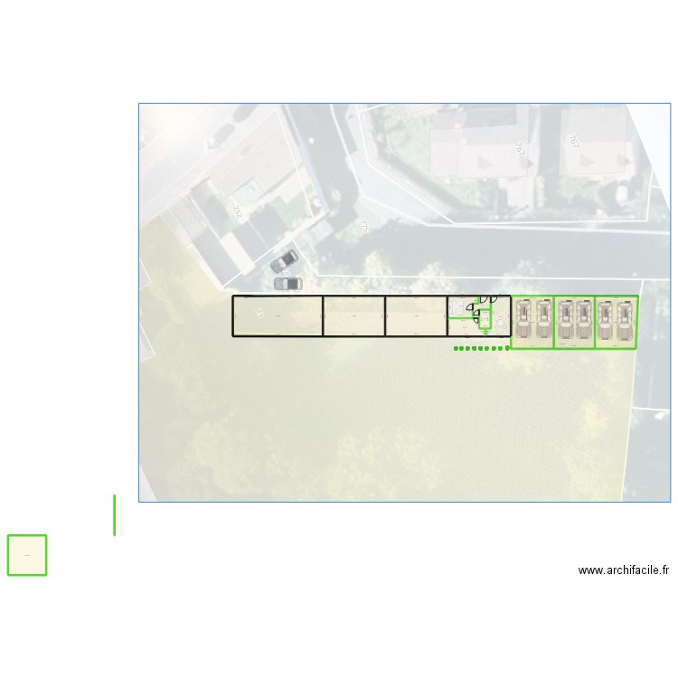 grange V2. Plan de 12 pièces et 322 m2