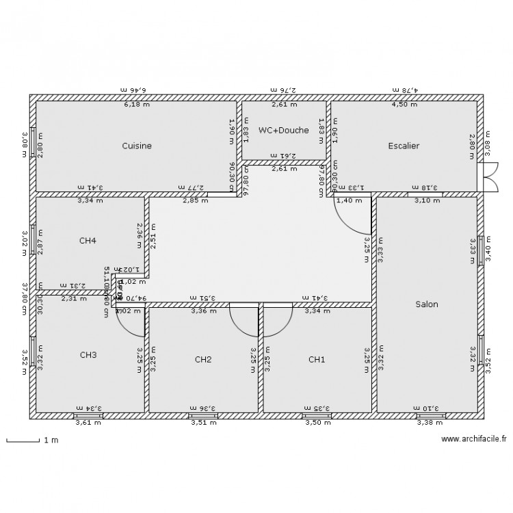 3amrani 140m². Plan de 0 pièce et 0 m2