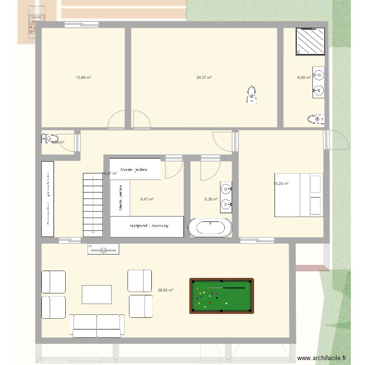 4du gal guillamat  2e. Plan de 26 pièces et 1194 m2