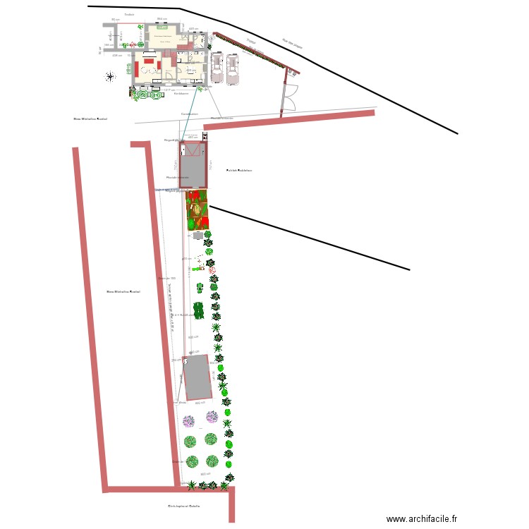 Plan technique de la propriété juillet 21. Plan de 9 pièces et 218 m2