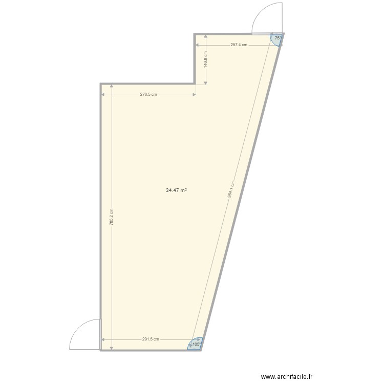 studio 23. Plan de 0 pièce et 0 m2