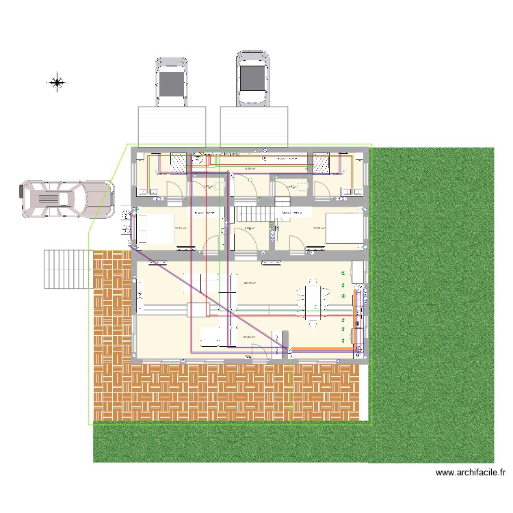 container. Plan de 0 pièce et 0 m2