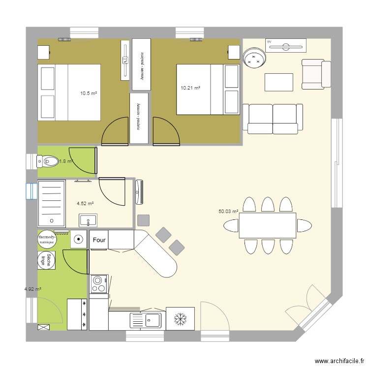 plan de meuble. Plan de 0 pièce et 0 m2