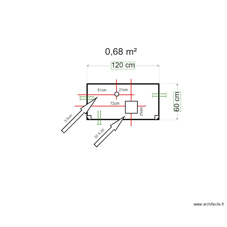 Flat bathroom counter. Plan de 0 pièce et 0 m2