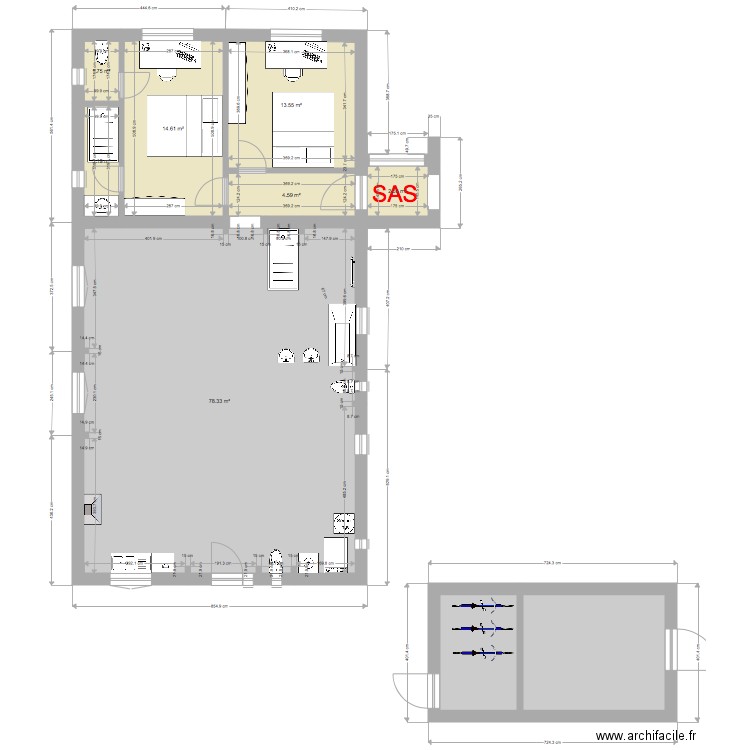 annexe SAS phase 1. Plan de 0 pièce et 0 m2