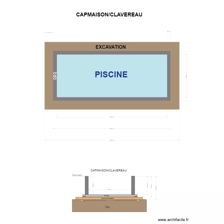 CLAVEREAU 4. Plan de 
