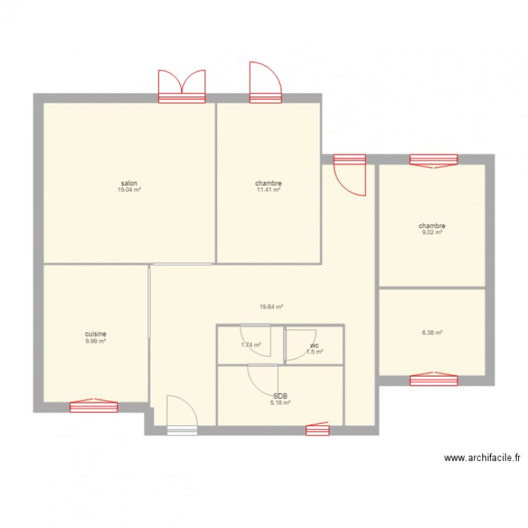 plan maison EL ALAMI. Plan de 0 pièce et 0 m2