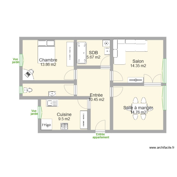 ROUSSEL 75m. Plan de 0 pièce et 0 m2 ROUSSEL 75m. Plan de 0 pièce et 0 m2
